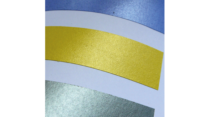 Figure 10.6 - Pearlescent inks create a metallic lustre