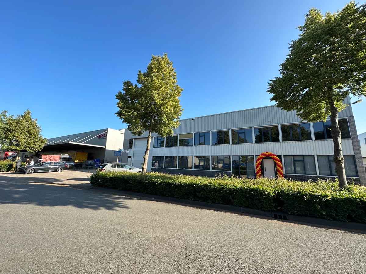 Apex International's current HQ on the left, with the newly acquired building on the right. Plans are underway to seamlessly connect these structures